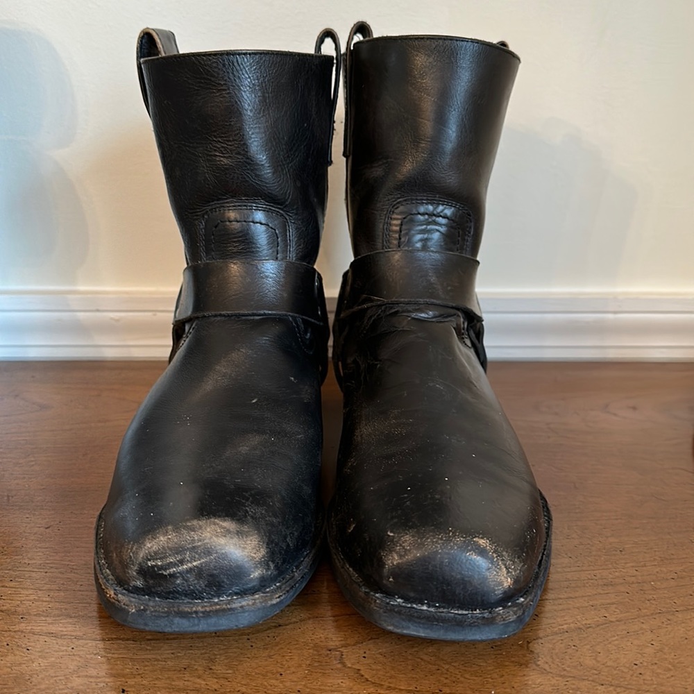 Frye Square Toe Harness Boot